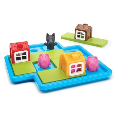 Three Little Piggies Deluxe Preschool Puzzle Game with Story Book