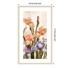 Amanti Art Irises Panel IV by Alonzo Saunders Wood Framed Wall Art Print - 4 of 4