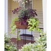 Multi-Purpose Folding Floor Iron Stand Black Powder Coat Finish - Achla Designs: Durable Outdoor & Indoor Planter Holder, No Assembly Required - image 2 of 4