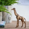 NAYSAYE Party Decoration and Accessories Modern Giraffe Statuette with Copper Finish for Home Decor, Copper, 2.2"*11.2"*0.7" - 2 of 4