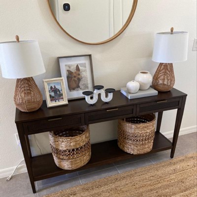 East Bluff Woven Drawer Console Table - Threshold™ Designed With Studio ...