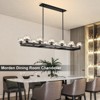 CityFurn 12-Light Modern Rectangle Kitchen Island Chandelier with Glass Shades - 2 of 4