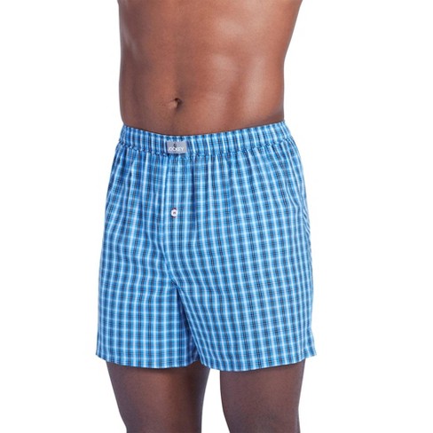 Jockey Men's Underwear 100% Cotton Woven 5 Boxer, Baxter Light Blue, S :  : Clothing, Shoes & Accessories