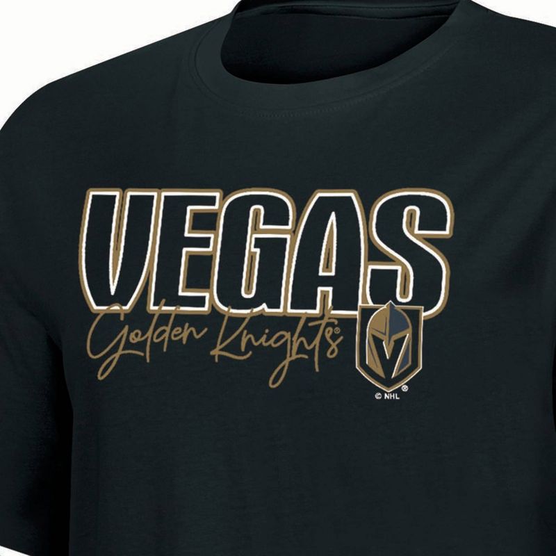 NHL Vegas Golden Knights Women&#39;s Relaxed Fit Fashion T-Shirt, 3 of 4