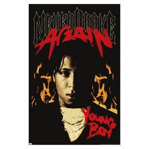 Trends International NBA Youngboy - Firestarter Framed Wall Poster Prints - 1 of 4