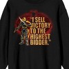 G.I. Joe I Sell Victory To The Highest Bidder Adult Black Crew Neck Long Sleeve Sweatshirt - 2 of 4