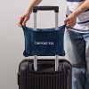 Plazatex 100% Polyester Comfort Fly Travel Wrinkle Resistant Pillow & Blanket Set 40" x 70" Navy - 2 of 4