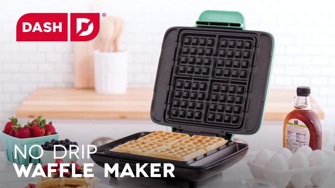 Dash No-Drip Nonstick Belgian Waffle Maker, 2 of 18, play video