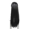 Unique Bargains Women's Halloween Wigs 31" Black with Wig Cap Synthetic Fibre - image 3 of 4