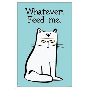 Trends International Whatever Feed Me Framed Wall Poster Prints - 1 of 4