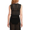 Lands' End Women's Cotton Viscose Open Knit Sleeveless Scoop Neck Top Cover Up - 2 of 4