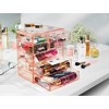 Sorbus Acrylic Makeup Organizer Case - Big Clear Makeup Organizer for Vanity, Bathroom, College Dorm, Closet, Desk - 2 of 4