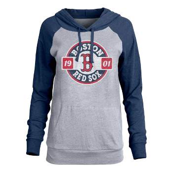 MLB Boston Red Sox Women's Lightweight Bi-Blend Hooded T-Shirt