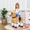 Ride on Horse, Plush Walking Horse Toy, Kids Riding Chair with Wheels for Kids 3-8 Years - 2 of 4