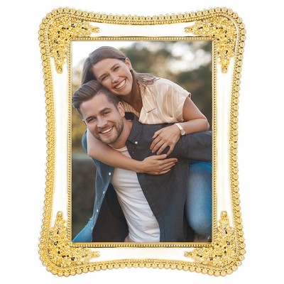 REGALWOVEN Shiny Craft Clear Glass Surface Photo Frame