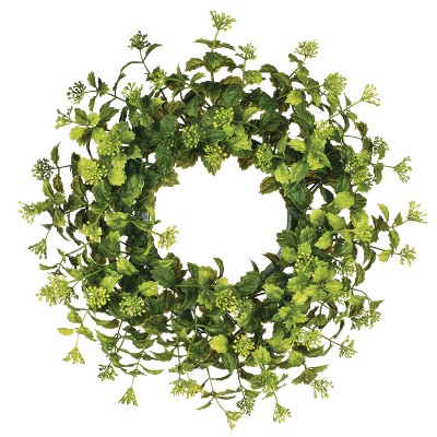 Sullivans Artificial Boxwood Accent Wreath 12"H Green