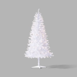 6.5' Pre-Lit LED Artificial Christmas Tree Pastel White - Wondershop™ - 1 of 4