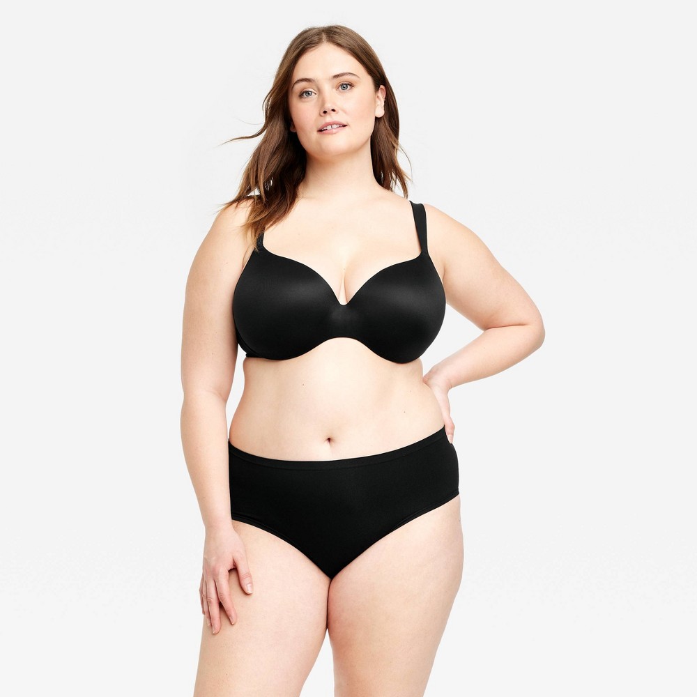Women's Seamless Hipster Underwear - Auden™ Black 1X (3 pair)