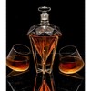The Wine Savant Clear Diamond Decanter for Wine & Whiskey Set Includes 2 Clear Whiskey Diamond Glasses, Stylish & Beautiful Home Decor - 750 ml - 2 of 4