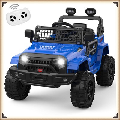 Garvee 12V Ride On Truck for Kids, Battery-Powered Car with Remote Control, Music, LED Lights & Suspension, for Ages 2-5
