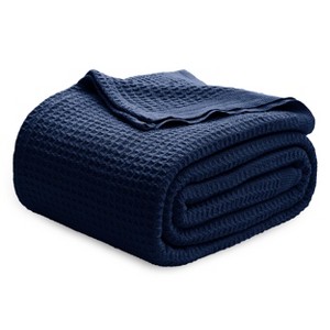 Bedsure | Waffle Weave 100% Cotton Solid Blanket For All Season, Breathable and Soft, Waffle Weave Blanket for Summer Spring, Bed Blanket, Best Gift - 1 of 4