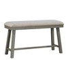 TiramisuBest Industrial Counter-Height Bench - Light Gray Foam-Cushioned Seat for Kitchen & Dining - 2 of 4