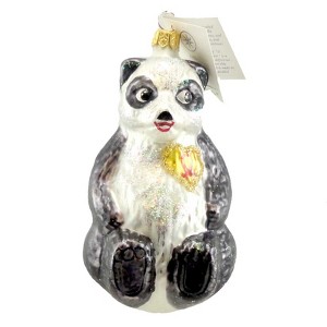 Christopher Radko 5.0 Inch A Winter Bear's Heart Ornament Aids Charity Panda Tree Ornaments - 1 of 3