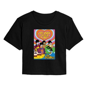 Women's - The Beatles - Need Love Cropped Graphic T-Shirt - 1 of 4