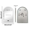 ARTLOGE Arch Backlit LED Bathroom Mirror with Bluetooth Speaker Anti-fog Vanity Mirror, Temperature Date&Time - 2 of 4