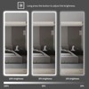 NicBex Rounded Corners Full Length Mirror, 65"x21" Wall Mounted Full Body Mirrors with LED for Bedroom Living Room Entryway - 3 of 4