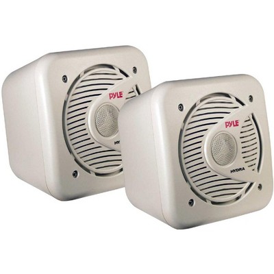 Marine Waterproof Speakers for Outdoor Use with 150-Watt Power, Dual 5.25'' Drivers, White Finish