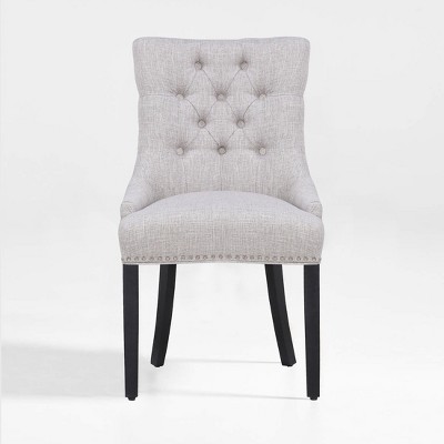 WestinTrends  Upholstered Wingback Button Tufted Dining Chair