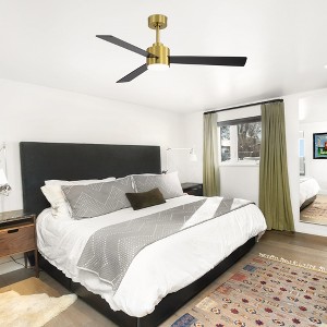 Airsurfer 52-In Ceiling Fan With Light And Remote 3 Color 6 Speed Adjustable, DC Motor, For Indoor /Covered Outdoor Use - 1 of 4
