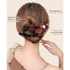 French Concord Hair Clips - 6Pcs Side Slide Volume Clips for Women Girls, Strong Hold No Slip Grip, Thick or Thin Hair - 3 of 4