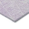 Purple And Ivory Geometric Washable Indoor Outdoor Area Rug - 4 of 4
