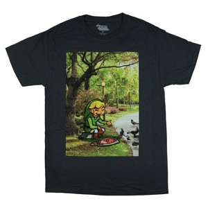 Seven Times Six The Legend of Zelda T-Shirt Men's Link in The Park Short Sleeve Tee - 1 of 4