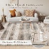 Washable Rug – Distressed Marble Boho Farmhouse Style Ultra-Thin Perfect for Living Room Bedroom Dining Room Office. - 4 of 4