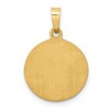 Black Bow Jewelry 14k Yellow Gold Hollow St. Lucy Medal Pendant - 3 of 4
