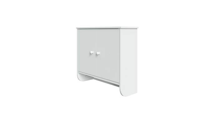 Two Door Wall Mounted Cabinet with Towel Bar White - RiverRidge Home, 2 of 8, play video