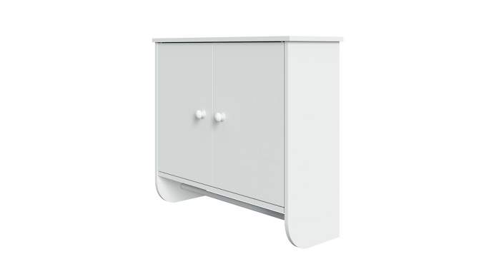 Two Door Wall Mounted Cabinet with Towel Bar White - RiverRidge Home, 2 of 8, play video