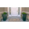 HomeStock Outdoor Washable Ocala Navy & Sand 2' X 3', Machine Woven with Printed Designs, Coastal - 2 of 4