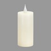 Beige LED Wax Candle 2" x 5" with Realistic Moving Flame for Centerpieces, Lanterns & Shelves by Melrose - 3 of 3