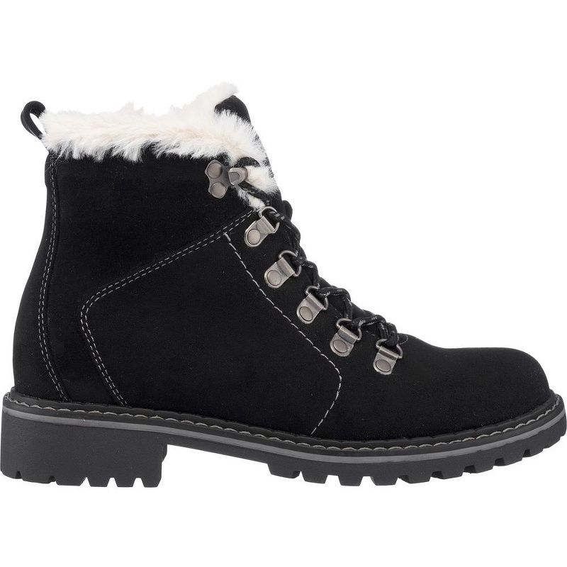 GC Shoes Tinsley Lace Up Fur Ankle Boots, 2 of 6