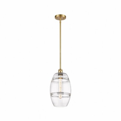 Vaz - 1 Light Stem Hung Mini Pendant In Industrial Style-9.88 Inches Tall and 8 Inches Wide