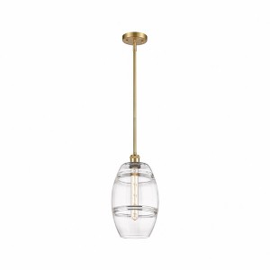 Vaz - 1 Light Stem Hung Mini Pendant In Industrial Style-9.88 Inches Tall and 8 Inches Wide - 1 of 1