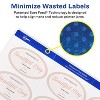 Avery Printable Blank Oval Labels, 2" x 3-1/3", Matte White, 200 Customizable Labels (22570) - 3 of 4