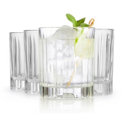 Libbey Flashback Double Old Fashioned Glasses, 12 ounce, Set of 4