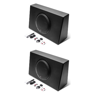 Rockford Fosgate P300-12T Punch 8 inch 300 Watt Powered Truck Subwoofer Enclosure System (2 Pack)