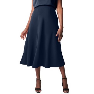 Jessica London Bi-Stretch Swing Skirt - 1 of 2