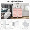 Cozy Tall Dresser with Sturdy Metal Frame 4/5-Drawer Fabric Dresser, Storage Organizer for Living Room, Closets and Bedroom - 4 of 4